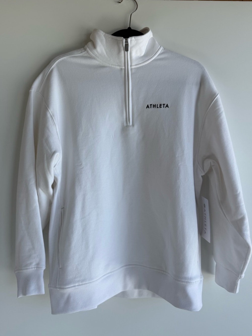NWT Athleta Forever Fleece 1/4 Zip Sweatshirt Size Small